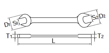 KTC,25×28,スパナ,S2-05507,KTC,ミリ,スパナ,S2-05507,5.5×7,両口スパナ,工具